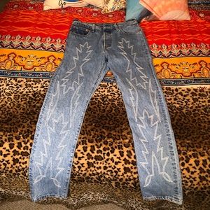 Levi’s Original skinny western stitched jeans